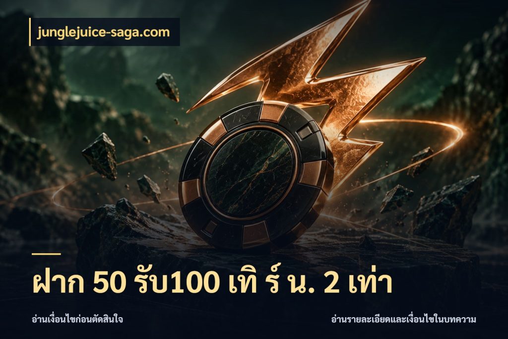 ฝาก 50 รับ100 เทิ ร์ น. 2 เท่า
