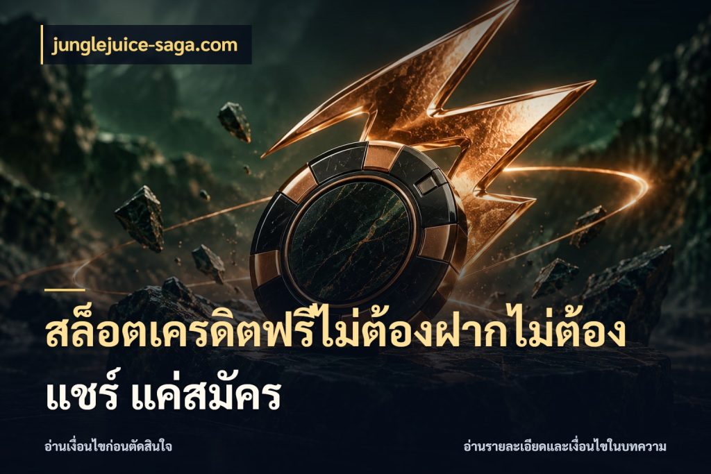 สล็อตเครดิตฟรีไม่ต้องฝากไม่ต้องแชร์ แค่สมัคร