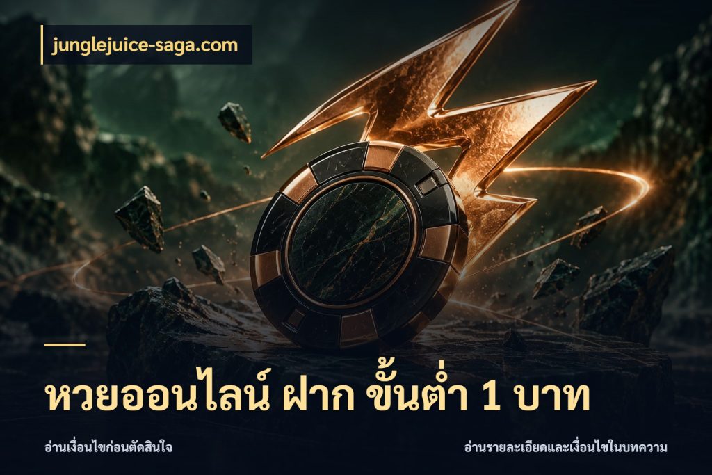 หวยออนไลน์ ฝาก ขั้นต่ำ 1 บาท junglejuice-saga.com จำนวนฝากกับรายละเอียดของบริการหวย