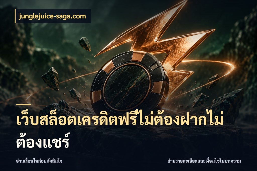 เว็บสล็อตเครดิตฟรีไม่ต้องฝากไม่ต้องแชร์ เลือกสไตล์ความสนุกจากรูปแบบเครดิต ในมุม junglejuice-saga.com
