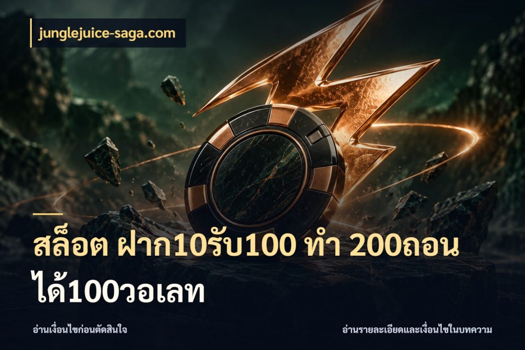 สล็อต ฝาก10รับ100 ทํา 200ถอนได้100วอเลท