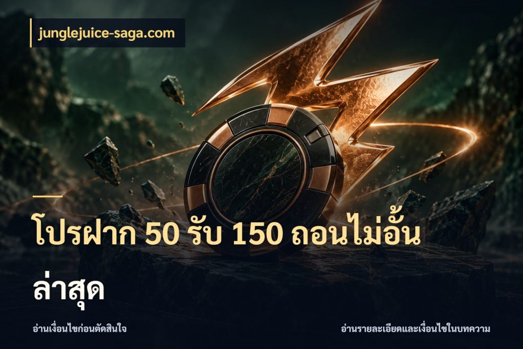 โปรฝาก 50 รับ 150 ถอนไม่อั้น ล่าสุด