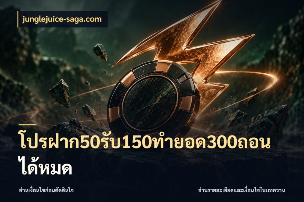 โปรฝาก50รับ150ทํายอด300ถอนได้หมด