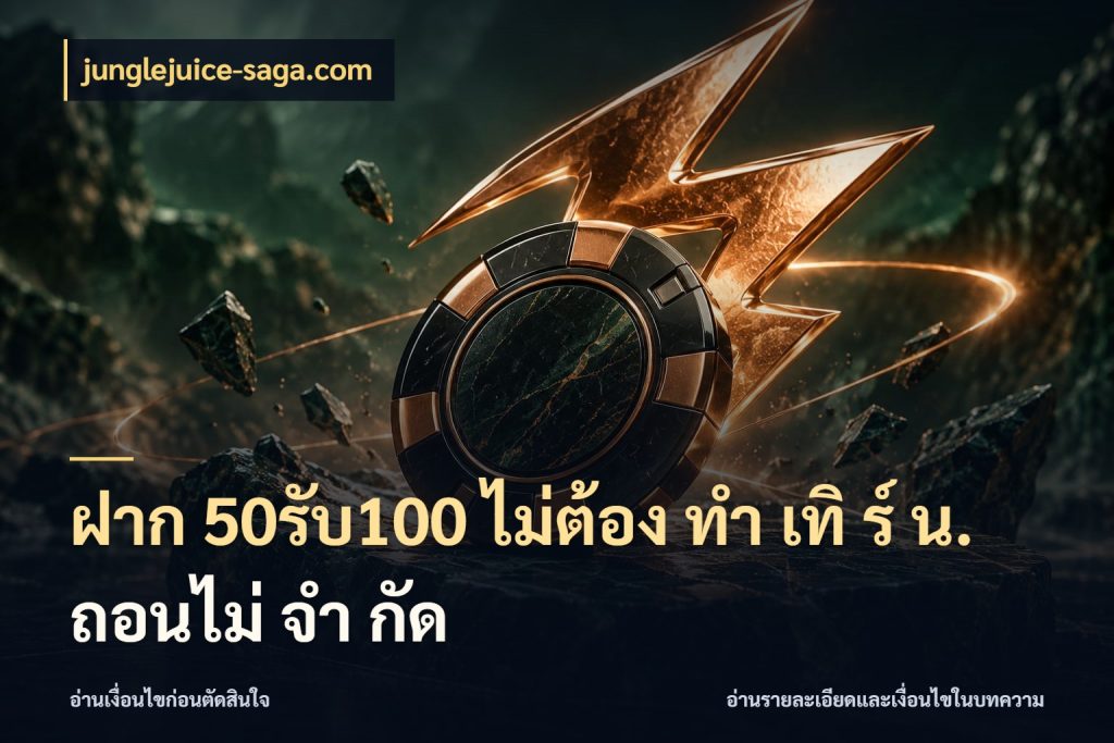 ฝาก 50รับ100 ไม่ต้อง ทํา เทิ ร์ น. ถอนไม่ จํา กัด
