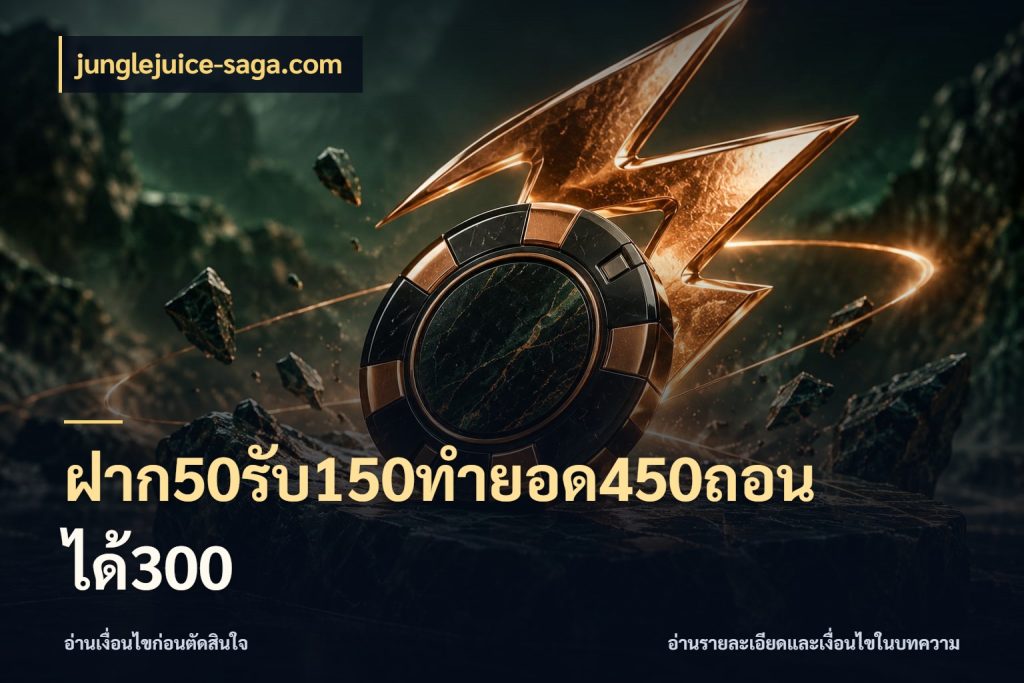 ฝาก50รับ150ทำยอด450ถอนได้300